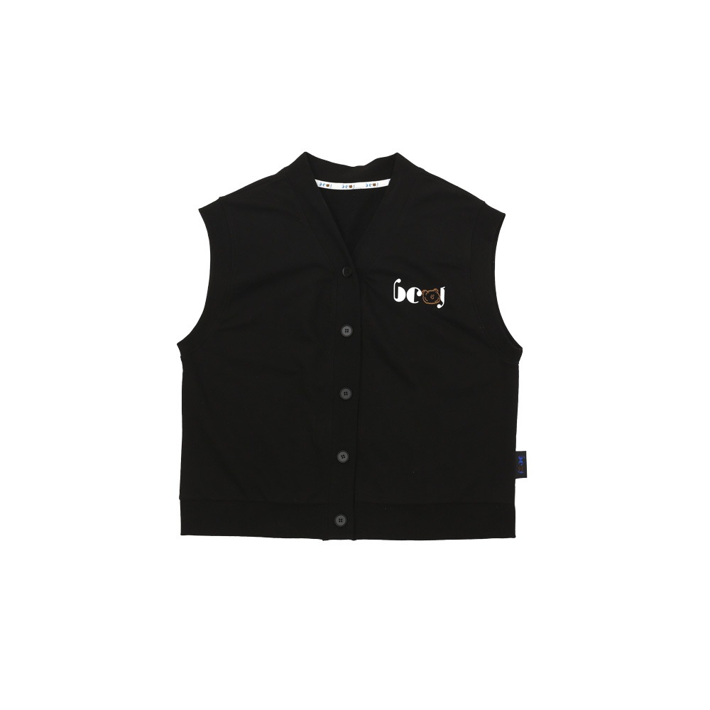 [바로배송] Open vest (BLACK)