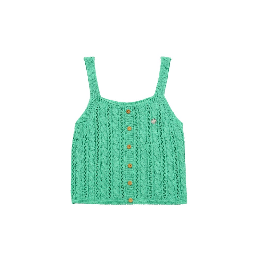 Button knit vest (MINT)