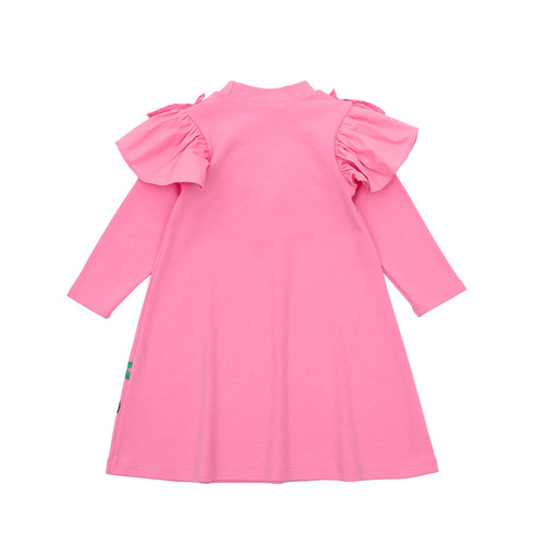 [바로배송] Pink orange frilled dress