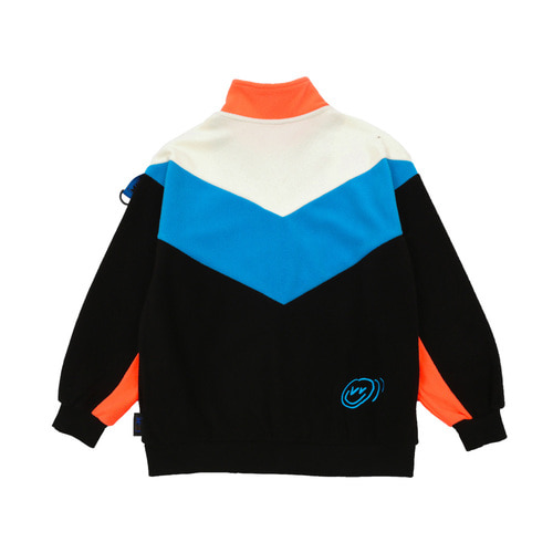 [한정수량] Color block fleece zip-up