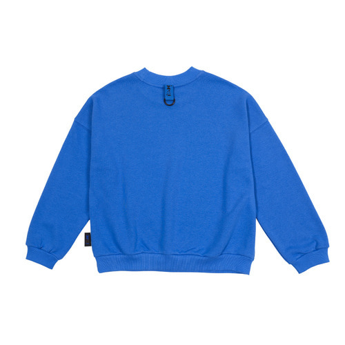 [바로배송] Flower logo sweatshirt (BLUE)