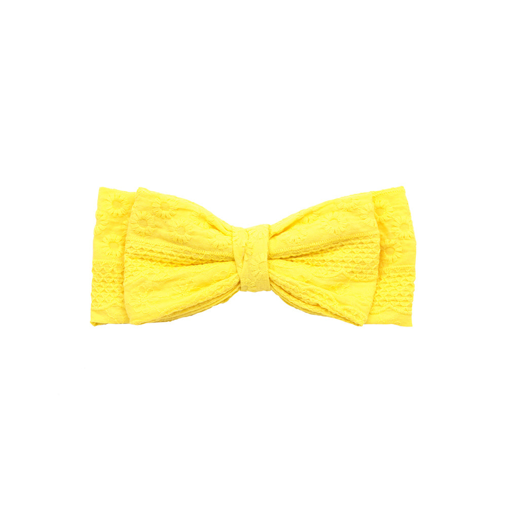 [바로배송] Yellow big bow hair pin