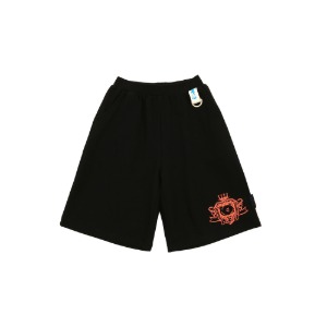 [바로배송] BEJ school emblem half pants (BLACK)