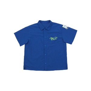 [LIMITED EDITION 15% 할인율 적용 45,000→38,250] Graffiti blue half shirt_