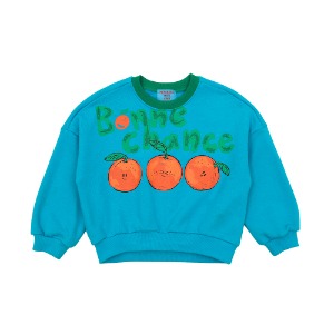 [바로배송] Orange blue sweatshirt