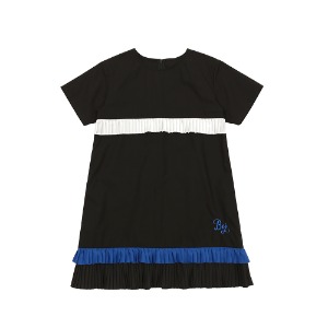 [LIMITED EDITION 15% 할인율 적용 55,000→46,750] Ruffle color matching dress