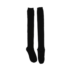 [한정수량] Long ribbed socks(black)