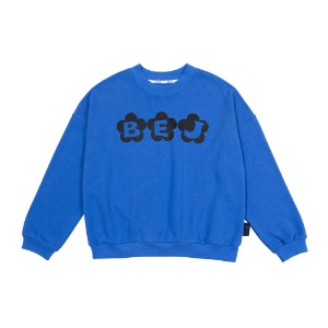 [바로배송] Flower logo sweatshirt (BLUE)