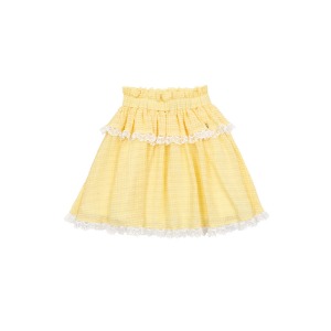 Yellow ripple cancan skirt