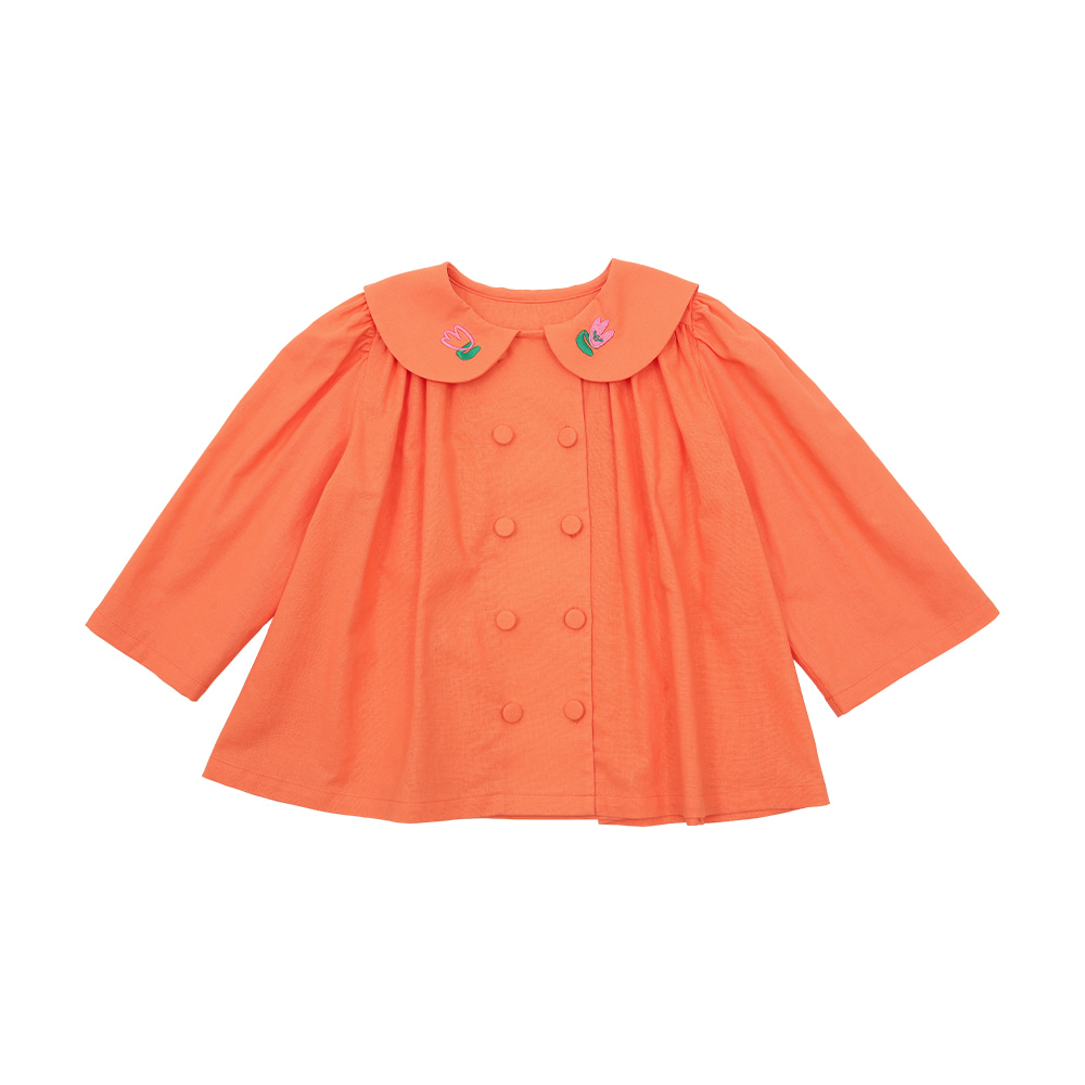 [프리오더 15% 할인율 적용 53,000→45,050 Orange tulips blouse
