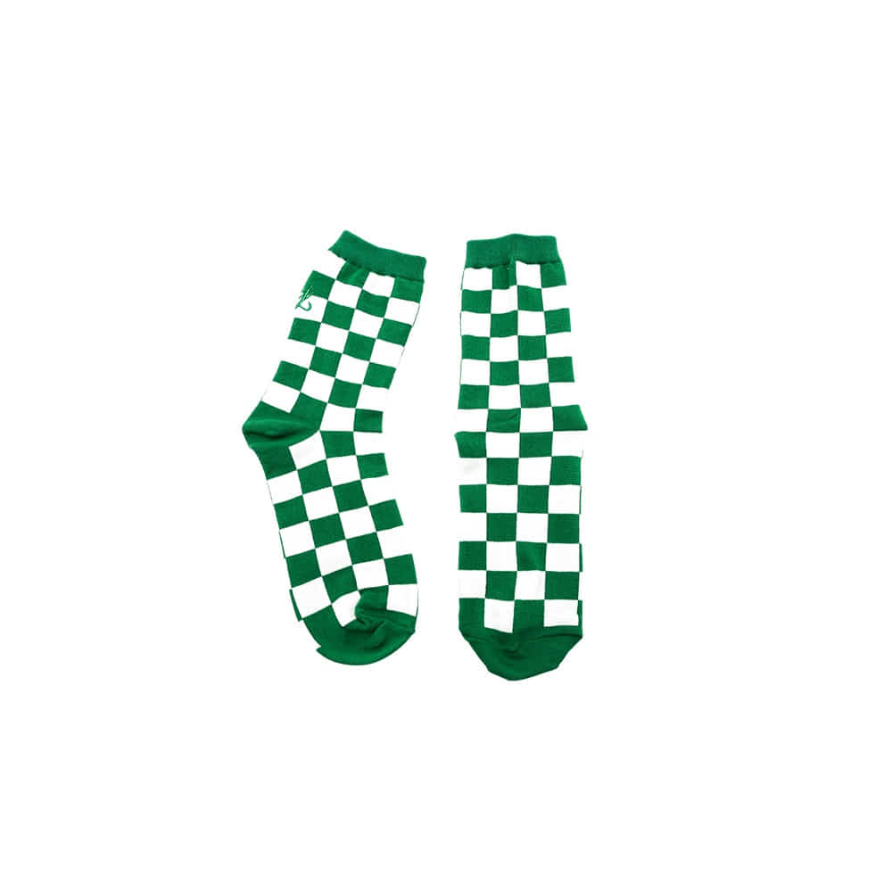[바로배송] Checker board socks (GREEN)