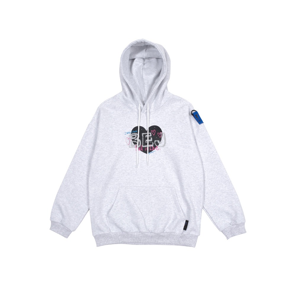 Black heart logo hoodie