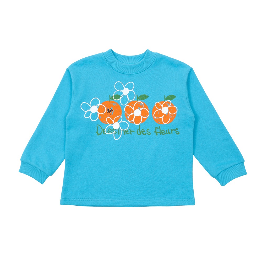 [바로배송] Orange flower t-shirt