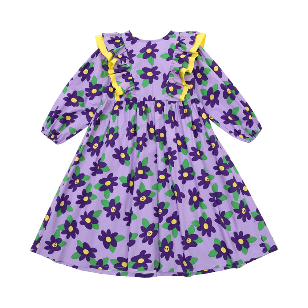 [프리오더 15% 할인율 적용 89,000→75,650] BE purple flowers coat x dress