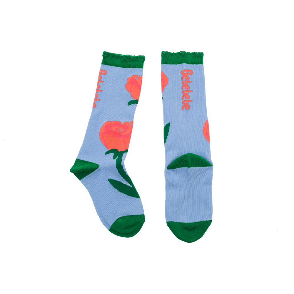 [바로배송] Summer rose knee socks