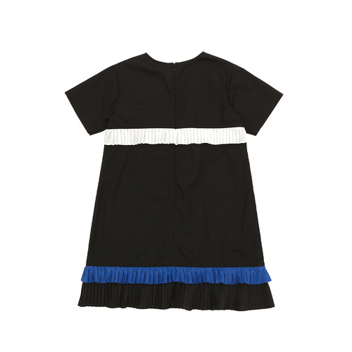 [LIMITED EDITION 15% 할인율 적용 55,000→46,750] Ruffle color matching dress