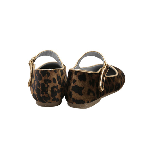 [바로배송] Velvet mary jane leopard shoes