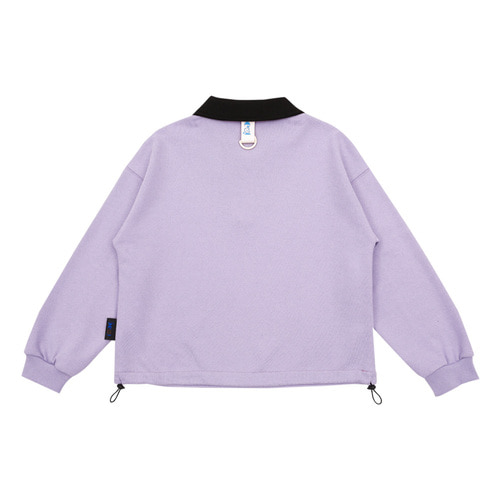 [바로배송] BEJ collar sweatshirt (PURPLE)