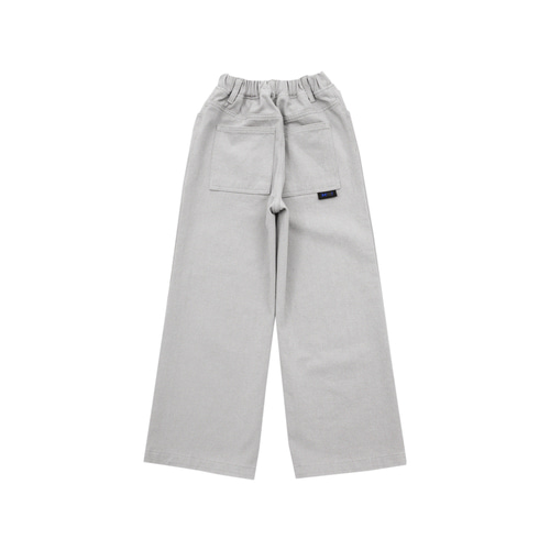 [바로배송] BEJ Pastel straight cotton pants (Gray)
