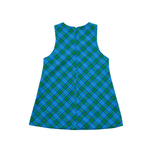[바로배송] BEJ Check Sleeveless Dress (BLUE)