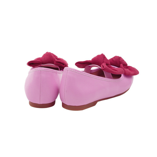 [여유수량 바로배송 ~3/23 PM 13:00까지 15% 할인율 적용] Pink bow shoes