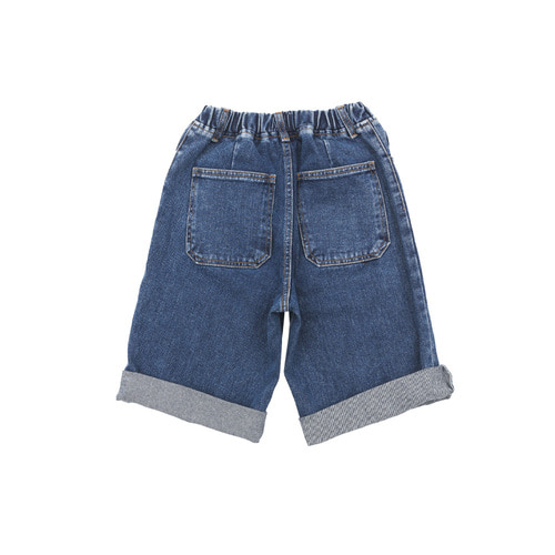 [바로배송] Denim shorts (DARK BLUE)