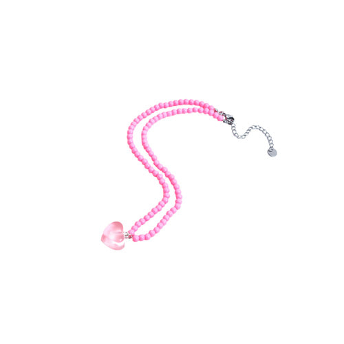 [바로배송] Heart necklace (PINK)