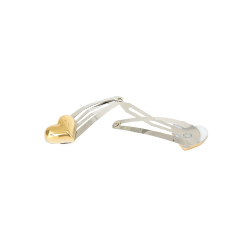 [바로배송] Gold heart hairclip 2SET