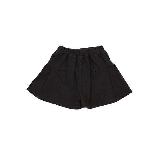 Side pintuck shorts (BLACK)