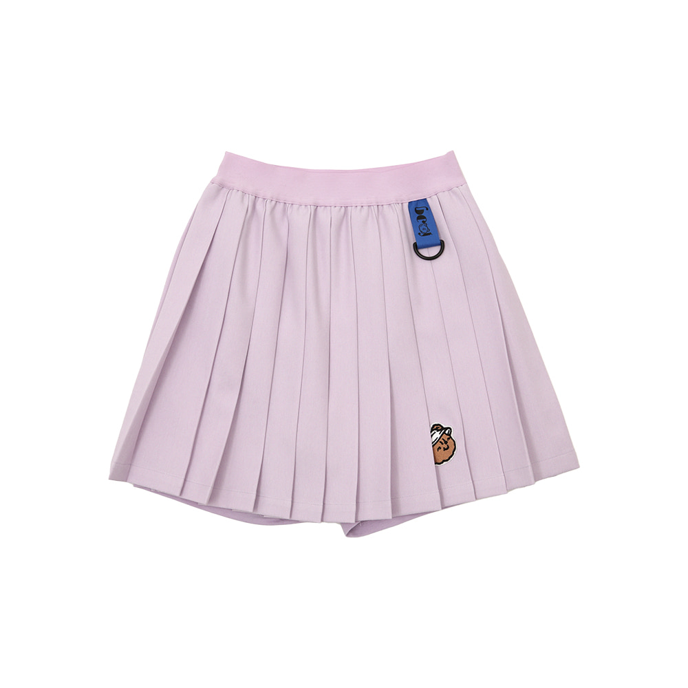 [프리오더 15% 할인율 적용 53,000→45,050] Golf bear pleats skirt + shorts (LAVENDER)
