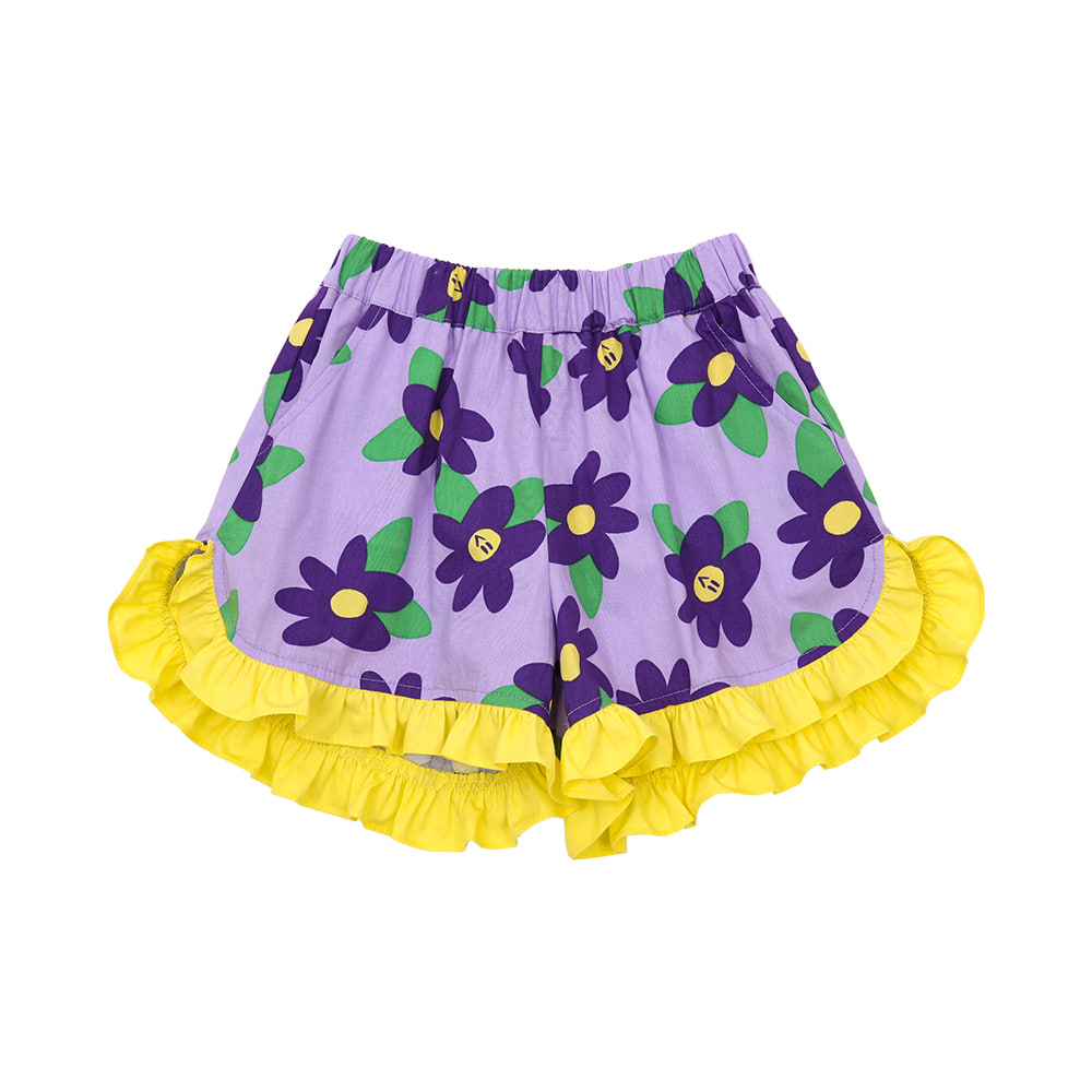 [프리오더 15% 할인율 적용 42,000→35,700] BE purple flowers shorts