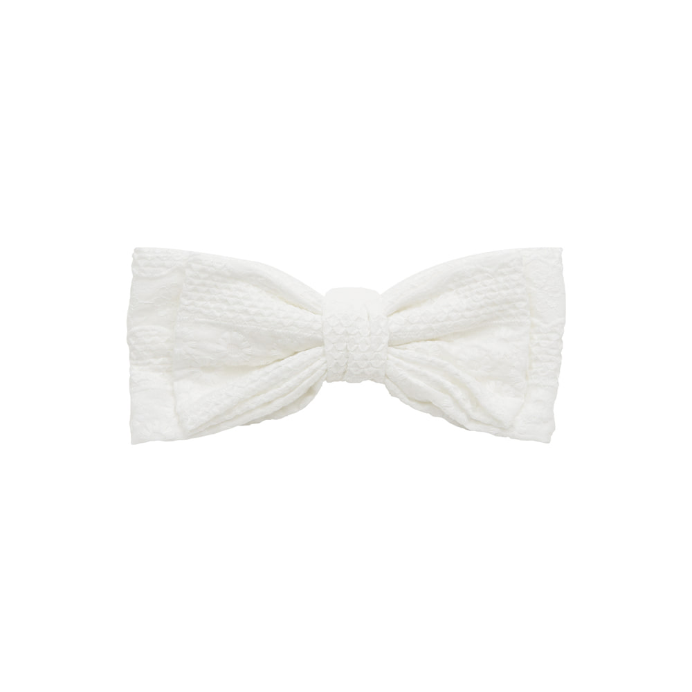 [바로배송] White big bow hair pin