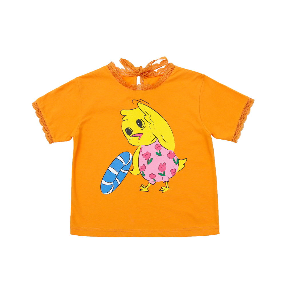 [바로배송] Chick orange t-shirt