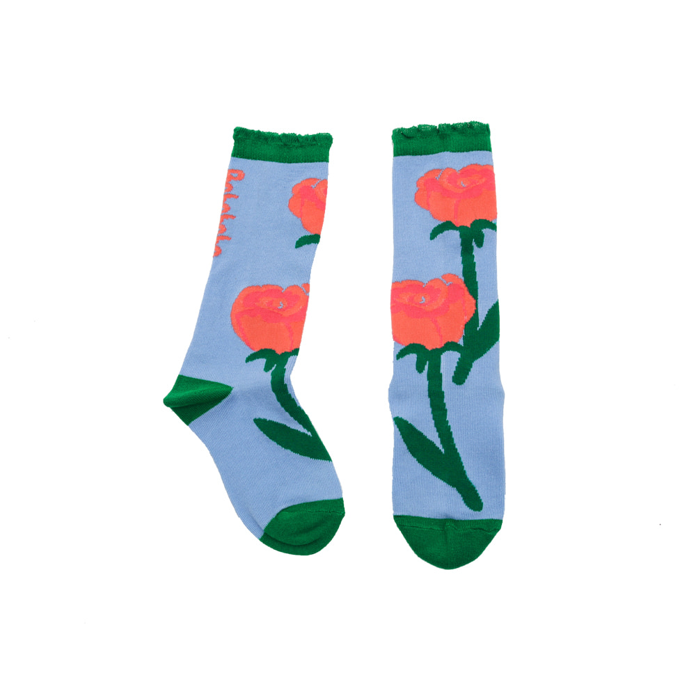 [바로배송] Summer rose knee socks