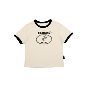 [LIMITED EDITION 15% 할인율 적용 35,000→29,750] Cereal coloring t-shirt (BLACK)