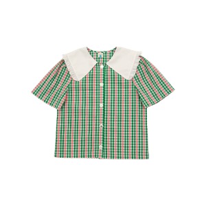 [LIMITED EDITION 15% 할인율 적용 45,000→ 38,250] Checked frill shirt