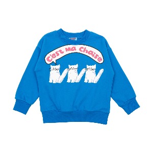 [프리오더 15% 할인율 적용 39,000→33,150] Blue cats sweatshirt
