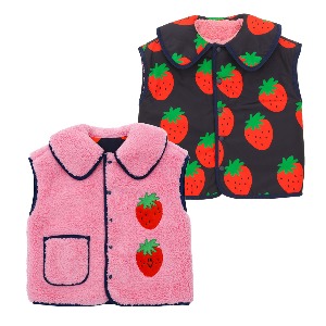 [프리오더 15% 할인율 적용 70,000→59,500] Strawberries reversible vest