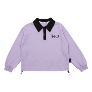 [바로배송] BEJ collar sweatshirt (PURPLE)
