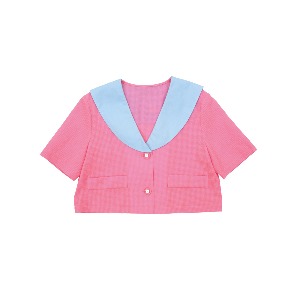 [바로배송] Sailor collar crop jacket
