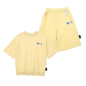 바로배송 세트할인10%] Original daimaru sweatshirt + shorts SET (YELLOW)
