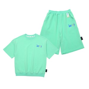 [바로배송 세트할인10%] Original daimaru sweatshirt + shorts SET (MINT)