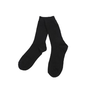 [여유수량 ~12/4 pm 1시까지 할인율 15% 적용] Beret middle socks (BLACK)