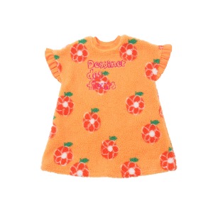 [바로배송] Orange flower dumble dress