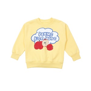 [바로배송]  Yellow apple sweatshirt