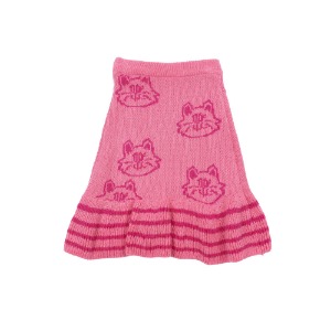 [바로배송]  Cat frill Knitted skirt