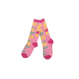 [바로배송] Yellow flower knee socks