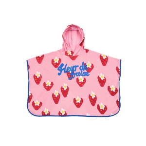 Strawberry flower towel hoodie